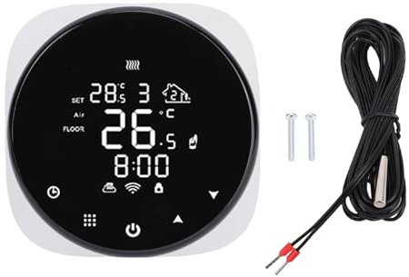 Keenso Thermostat sans Fil, Température de Chauffage du Sol pour Chauffage au Sol Rayonnant