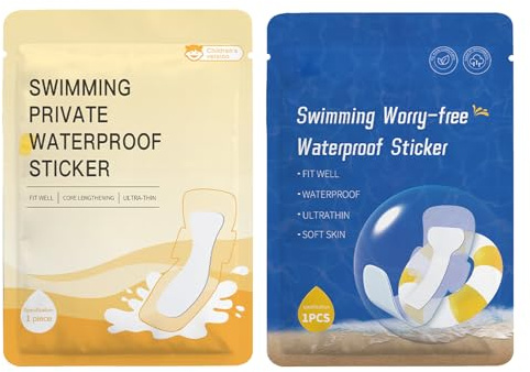 2X Wasserdichte Perioden Einlagen Für Schwimmen,Unsichtbarer Schutz Unter Badekleidung,Hautfreundliche PU Beschichtung Mit Baumwollkern,Pool,Sport,Periodenversorgung Für Tägliche Outdooraktivit