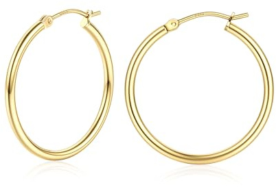 Chriscoco kreoler silver 925 örhängen förgyllda 14K kreoler guld stor medelstor liten allergivänliga lätta örhängen silver 925 15/20/25/30/40/50/60/70 mm