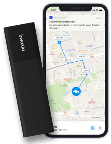 Invoxia Tracker GPS Classic Édition 2026 - Étanche, Précision GPS Améliorée, USB-C - Abonnement Réseau Inclus 1 an - Localisation en Direct, Alertes Antivol & Mouvement - Voitures, Motos, Vélos