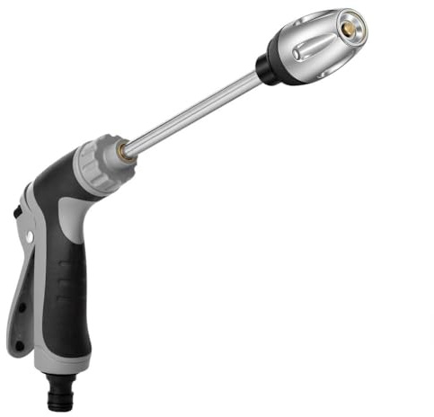 NUTKIT Nettoyeur Turbo pour Tuyau d'Arrosage, Pistolet à Eau Haute Pression | Portable Débit d'Eau Réglable, Pressure Washer Gun, pour Arrosage de Jardin,Douches d'animaux Domestiques,Lavage De Voiture