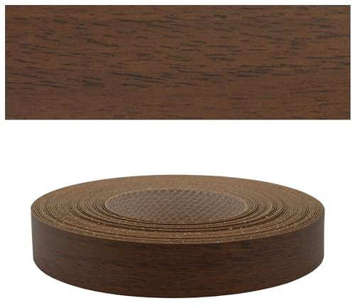 Mprofi MT® Kantenumleimer Nussbaum | 22 mm x 50 m | Melamin Kantenband | Bügelkante für Möbel & Regale | Kantenumleimer mit Schmelzkleber | Bügelkante für Möbel & Regale – 1408/22/50
