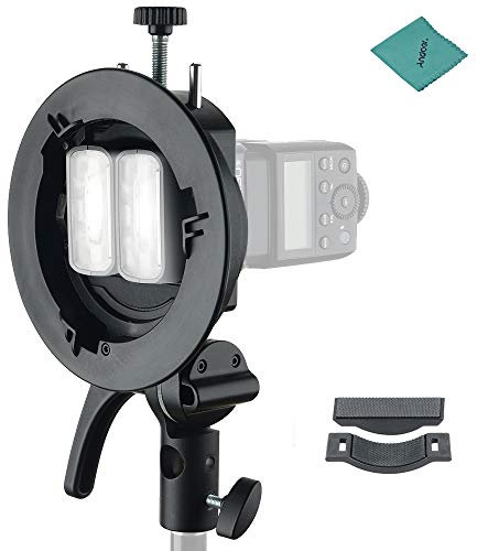 Godox S2 Portable Blitzgerät S-Type Halterung Speedlite mit Bowens-Halterung für GODOX Serie V860II Serie TT350 Serie AD400Pro/ AD200Pro für Bowens Mount Blitzgerät Snoot Softbox Reflektor Beauty Dish