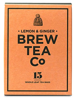 Brew Tea Co Lemon & Ginger Proper 15 Tea Bags