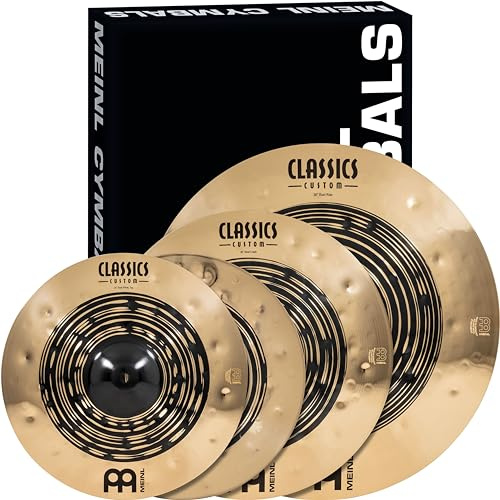 Meinl Cymbals Classics Custom Dual Set Box Pack di Piatti completo (35,56-50,80cm) per Batteria - Bronzo B12, Finitura Scura e Brillante (CCDU141620)
