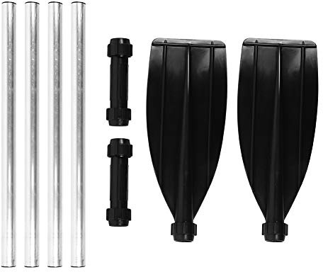 Remi da Barca Qiilu Pagaia Stand Up Board Paddle Galleggianti 210cm/82.7in Remi Galleggianti Staccabili Pagaie in Lega di Alluminio Doppia Estremità Portatile per Canoa Zattera Kayak da Barca