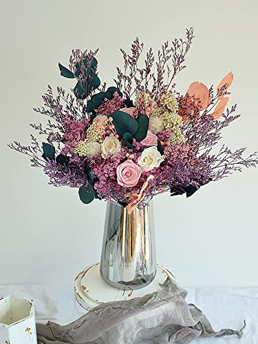 Equirider Schöne Rosen Blumen getrockneter Blumenstrauß Herbst großer Blumenstrauß Zimmertisch Hochzeit Wohnkultur Mutter Geschenk