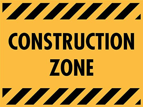 Warnschild Baustelle Personalisierte Beschilderung Retro Blechschild 20X30Cm, Verbotsschild