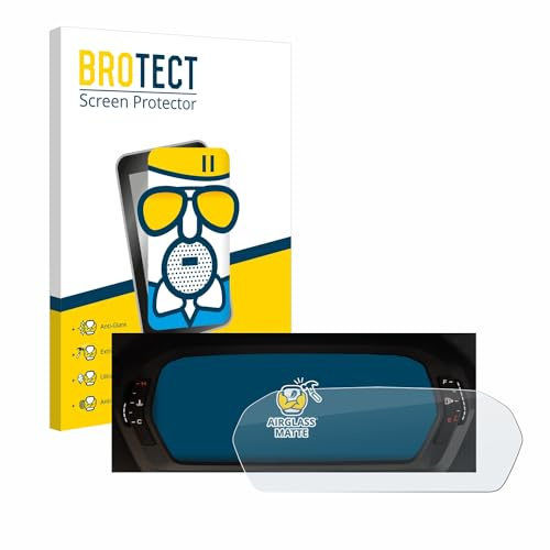 brotect Protection Écran Verre pour Audi A3 2023 Virtual cockpit Plus | Mat Protection d'écran Made in Germany Anti-Reflet Film Protecteur Vitre 9H Anti-traces de Doigts