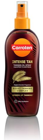 Carroten Intensive Tanning Oil LSF 0, 70 ml - Bräunungsbeschleuniger mit Karotten- und Kokosnussöle - Veganes Bräunungsöl mit Vitaminen A & E