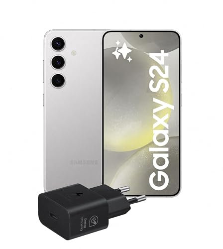 Samsung Galaxy S24 Smartphone AI, Caricatore incluso, Display 6.2'' FHD+ Dynamic AMOLED 2X, Fotocamera 50MP, RAM 8GB, 256GB, 4.000 mAh, Marble Gray [Versione italiana]