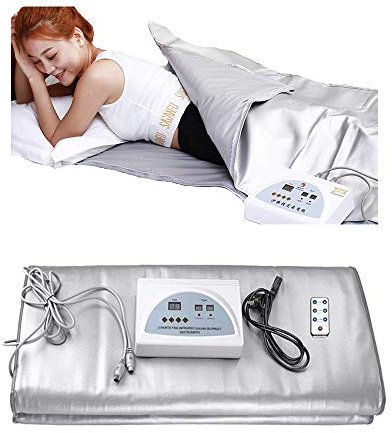Manta De Sauna, 220 V, Controlador De 2 Zonas, Manta De Sauna Profesional, Terapia De Desintoxicación, Máquina De Belleza Antienvejecimiento Con Control Remoto Para Spa En Casa, Salón De Belleza