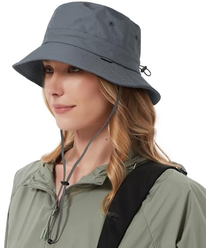 Creekstone Regenhut Damen Wasserdicht, Herren Bucket Hat Eimerhut, Sonnenhut UV Schutz, UPF50 Outdoor Faltbar Wandern Fischerhut