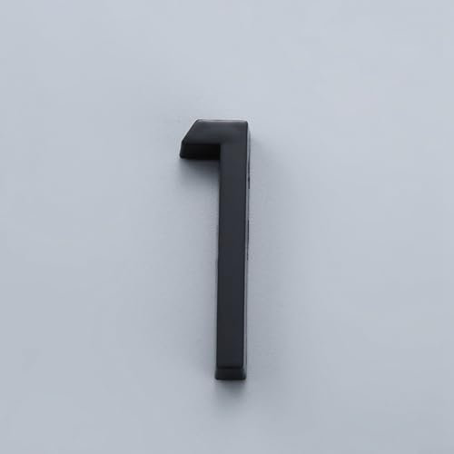 House Signs Door Number Plaques, 6 * 3.8 * 0.8cm 3D Mailbox Numbers Waterproof, For Doors, Mail Boxes, Hotel Rooms Door Number Stickers(1)