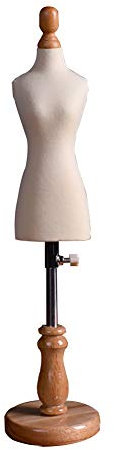 XINYUNFEI Schneiderpuppe Verstellbar Mini-Dressmakers Dummy-Famal, Schneider Manikins Puppe-Kleidform-Anzeigen, Einstellbare Höhe Puppenhaus-Zubehördekoration(1/4)