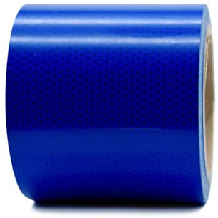 Orafol ORALITE 5810 High Intensity Grade Reflexband - reflektierendes Klebeband - RA2/B Reflektorband (100 mm Breite, blau, 5 m Länge)