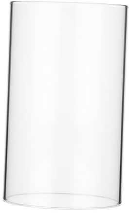 EPIGEIST Clear Glass Hurricane Candle Holder Sleeve 5.91 X 3.54 X 3.54 in Cylinder Shade Tube Cover Windproof Glass Chimney for Home Decor Wedding Centerpieces and Diy Candle Display