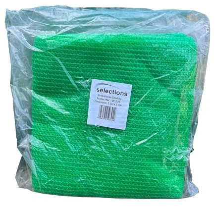 Selections Greenhouse Sun Shade & Privacy Screen Net (2.5m x 2.4m) - 65% Shading Rate
