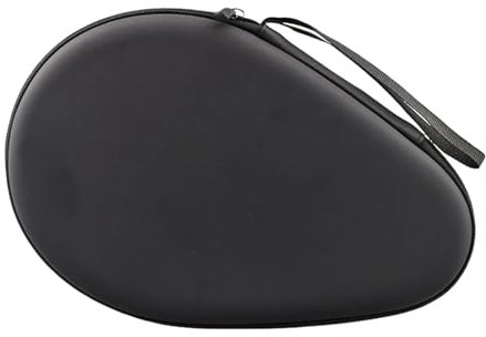 CNYUON Tasche Für Tischtennisschläger Tischtennisschläger-Koffer, wasserdichter Ping-Pong-Paddel-Koffer mit Handschlaufe, Pingpong-Paddel-Aufbewahrungstasche for Sportzubehör(Black)