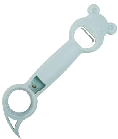 Tianher Décapsuleur,2 Pièces Multifonctionnel 4 en 1 Ouvre Bouteille Ouvre Bocal Sans Effort pour Cuisine Restaurant Bouteilles Canettes Conçu pour Personnes Âgées Femmes Mains Fragiles
