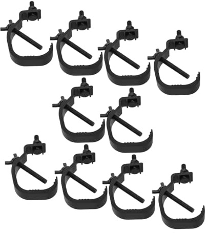LIGIGWASH 10pcs Stage Light Hook for Truss Aluminum Moving Head Lamp Hook Clamp Light Clamps for Stage Lighting Equipment