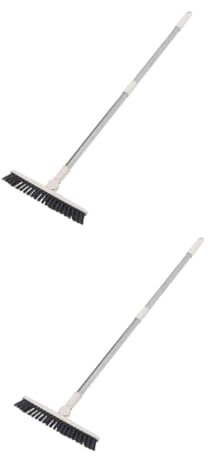 WRITWAA 2 Pezzi Rotante Spazzolone per Fughe e Difficili per Docce e Finestrini Accessorio Multifunzionale Materiale Resistente Facile Utilizzare e Portatile