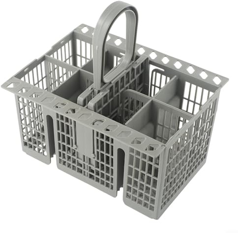 EXTRWORY C00257140 Pièce de rechange pour panier de lave-vaisselle Bauknecht, Indesit, Hotpoint Appliances Boîte à couverts amovible Gris