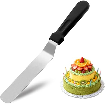 6 Inch Cake Spatula Baking,Metal Icing Spatula,Multi-Purpose Palette Knife for Cake Decorating and Baking Smoothing Icing,Stainless Steel Pallet Knife for Home, Kitchen, Dishwasher Safe