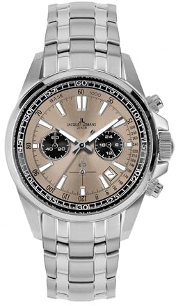 JACQUES LEMANS - Chronographen Liverpool - Quartz Uhrwerk - Edelstahl - 20 ATM