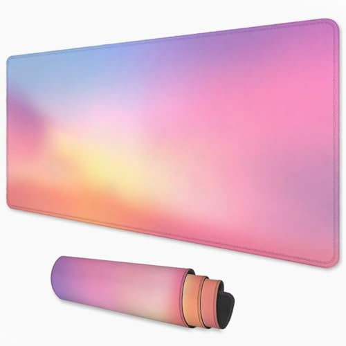 Alfombrilla Ratón Rosa Mouse Pad 1200x600 mm, Grande Alfombrilla Gaming Sueño con Superficie Especial Que Mejora la Velocidad y la precisión, Mousepad Impermeable para Gamers, PC y Portátil 3Y-58