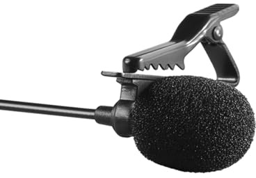 Mikrofonclip Lavaliermikrofone für Stück Schwarz Metall 24 | Hochelastischer Eisenclip, 12 Clips und 12 Schaumhüllen, für Voice Chat und Online Karaoke