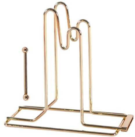WRITWAA Biglietti Leggero Color e di Stabile Distributore Ferro Base Oro Design Porta Biglietti per Negozi di Lotteria e Ufficio