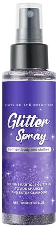 Spray scintillante glitterato - Spray corpo scintillante da 120 ml