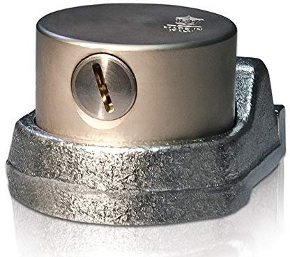 F.T. 4965 Fortress - Lucchetto a Campana a Palla in Acciaio per Serranda Avvolgibile Chiave Radiale di Sicurezza