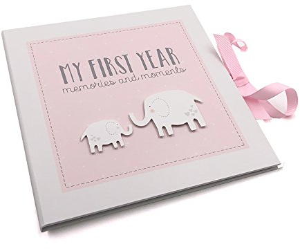 ukgiftstoreonline, libro dei ricordi del mio primo anno per bambina (senza personalizzazione)