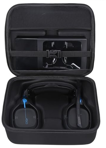 Aproca Portable Hard Protective Case, Compatible with Logitech G Astro A50 X/Astro Gaming A50 Wireless Dolby Gaming Headset (Black)