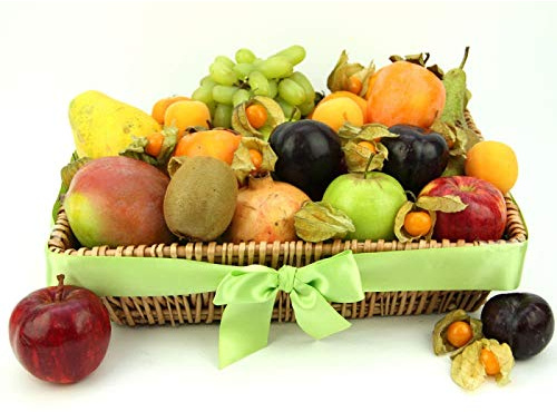 Winter Charm Fruit Basket - Fruit Gift Baskets and Gift Hampers with Next Day UK delivery with Personal Message attached