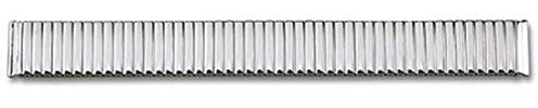 Eichmüller 22mm Edelstahl Zugband flexibles Uhren Armband in Farbe Silber