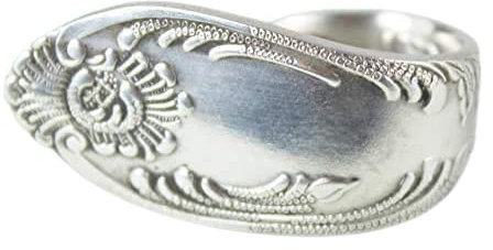 Opulenter Rokoko Besteck Schmuck Ring, ca. 66 (21) Ring aus Besteck