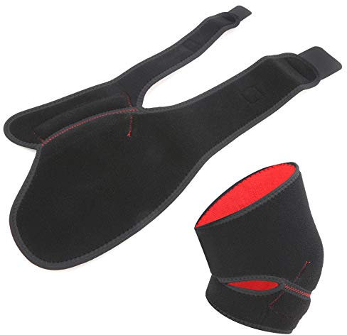 Sport Knie-Bandage Medizinischer Knieschützer für Laufen,Anti-Kollisions-Relax-elastischer Knieband Verstellbarer Sport-Kniescheiben-Patella-Schutz