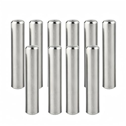 Boxonly 10 Stück M3 x 50 mm Dübelstifte 304 Edelstahl zylindrische Stiftheringe Stützregale befestigen Elemente GB119 fester Stiftschaft