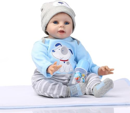 TYRUGD Bambole Reborn Baby Girl 55 cm Che Look Reale Fatto a Mano Neonato Del Silicone Vinile Del Bambino Realistico Reborn Bambole Giocattolo Regalo di Natale