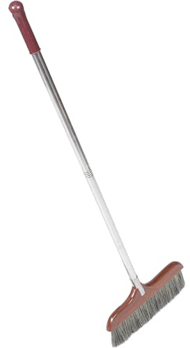 Gatuida Soft Broom, Indoor Broom with Long Handle, 35 Inch Floor Brush for Carpet Pet Hair Home Kitchen Yard Garden Tile Floor Cleaning