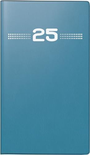 rido/idé Taschenkalender Mod. Miniplaner d 15 2025 | A6, Kunststoff, petrol