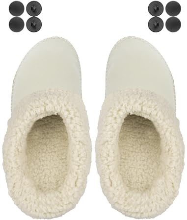 Endoto Fuzzy Inserts for Croc Replacement Fur Fluffy Fleece Liners Winter Warm Inner Lining Socks for Men and Women(Color:Beige,Size:Men9/Women11)