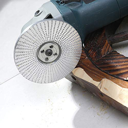 Holzschnitzscheibe, Winkelschleifer-Aufsätze, Winkelschleifer, Radschleifer, Rad, Holzschleifscheibe, Formscheibe für Winkelschleifer mit 5/8 Zoll Dorn (2)