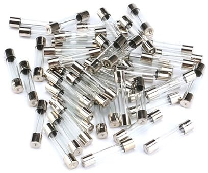 50 Stück flinke Glassicherungen, sortiertes Kit, 5 x 20 mm, 250 V, 0,5 A, 1 A, 2 A, 3 A, 4 A, 5 A, 6 A, 7 A, 8 A, 10 A, 15 A, AMP-Röhrensicherungen(10A)