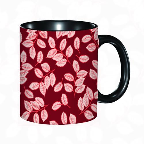 reyawdf Tazza Mug in Ceramica Personalizzata, Marrone Shabby Chic Visualizzazione dei,11oz/330ml, Resistente al Calore, Adatta a Lavastoviglie Idea Regalo Divertente per Colazioni, Compleanni, Natale