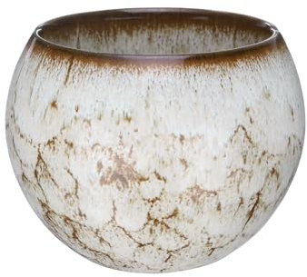 QUARKZMAN Bol À Thé Artisanal 150ml / 5oz Changement Four Bol À Thé Chinois Japonais Céramique Ensemble Thé Gong Fu Pour Bureau Maison Cadeaux, Blanc