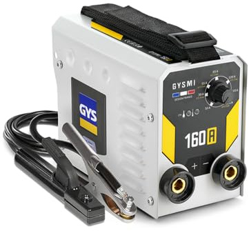 GYS, GYSMI 160A, Poste à Souder à l'Électrode Enrobée 160A Monophasé 230V (MMA), Arc Force, Antisticking, Hot Start, Avec Porte-électrode, Câble de Masse